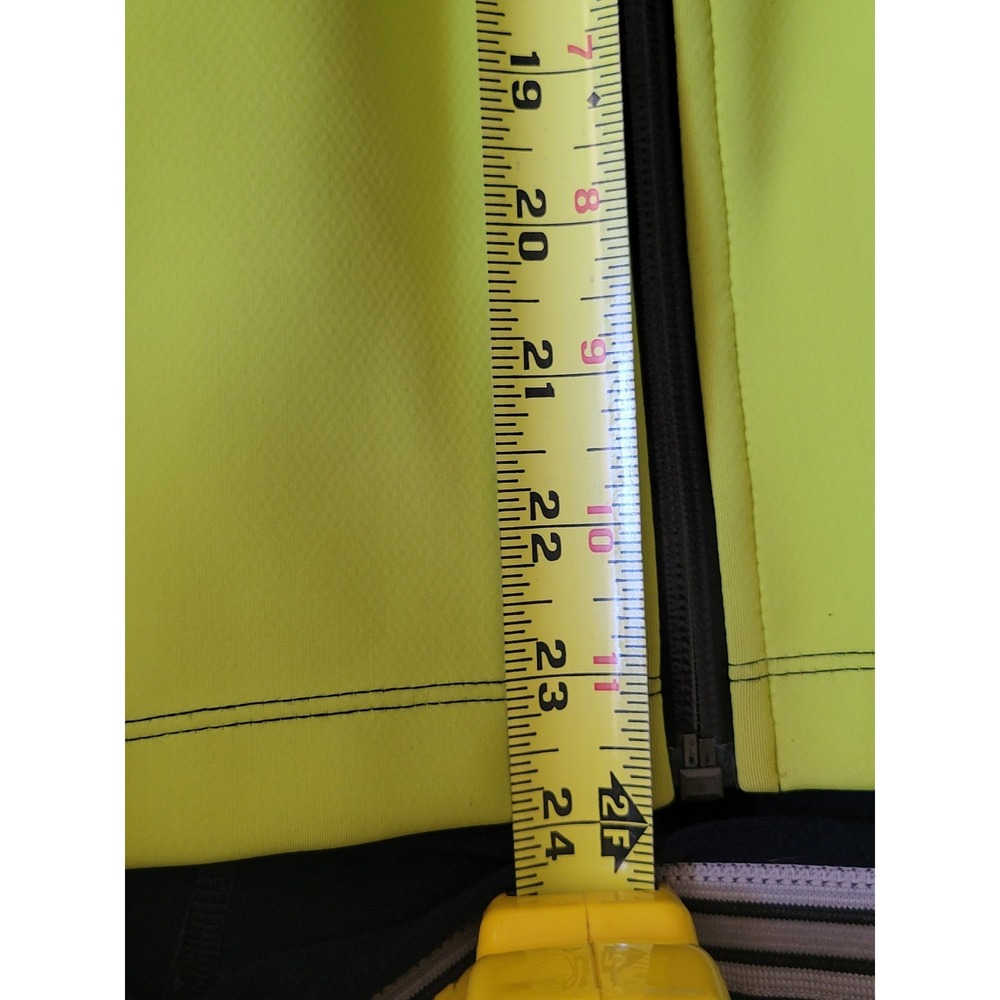 Sugoi Mens Cycling Jacket Neon Yellow Black Reflective Full Zip Bike Coat Medium - Picture 13 of 14